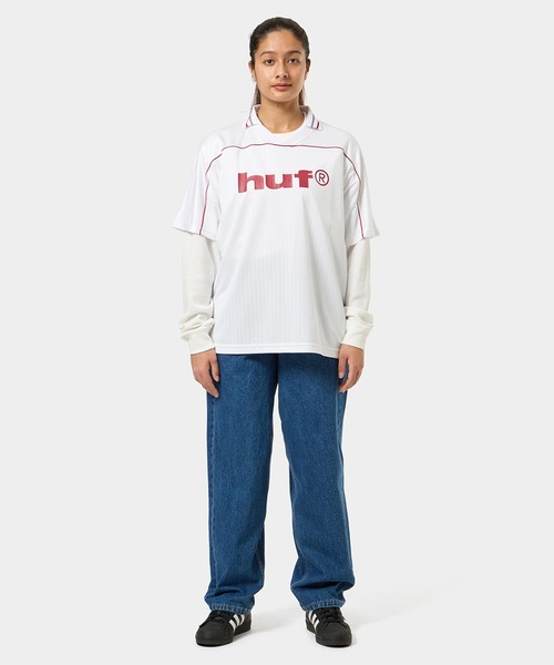 89LOGO JERSEY / HUF ハフ プリントロゴ ゲームシャツ 半袖（T