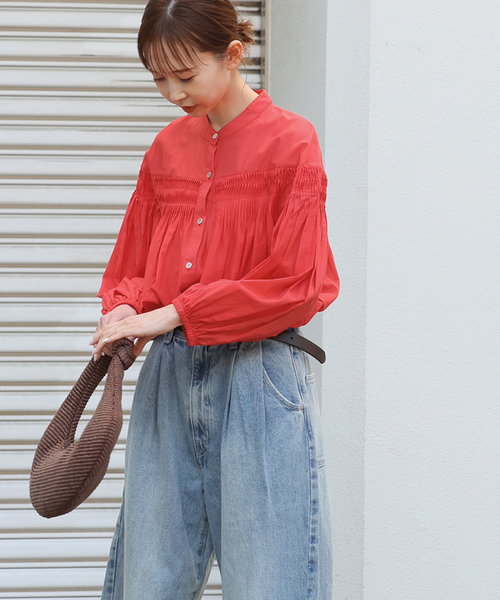 セール】ボイルピンタックブラウス（シャツ/ブラウス）｜JOURNAL