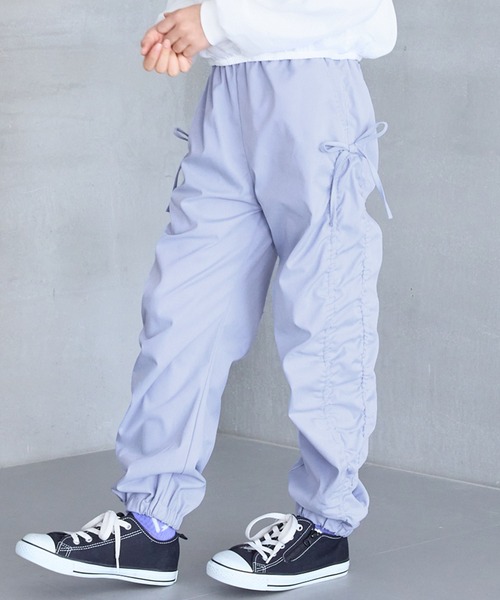 coca(coca)(コカ)の「キッズ サイドドロストリボンパンツ(その他パンツ・キッズ・ブラック/ラベンダー・120/150/130/140)」の2枚目の写真