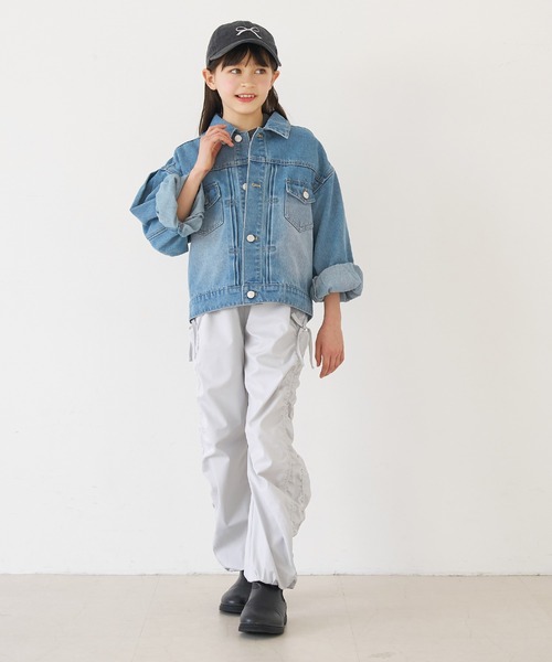 coca(coca)(コカ)の「キッズ サイドドロストリボンパンツ(その他パンツ・キッズ・ブラック/ラベンダー・120/150/130/140)」の11枚目の写真