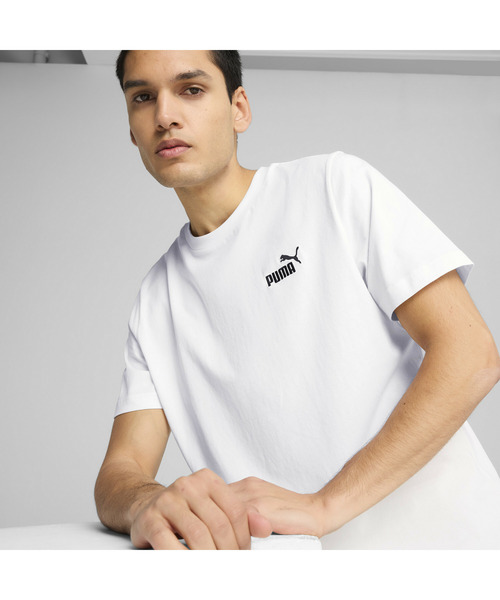 PUMA（プーマ）の「PUMA プーマ メンズ ESS スモール NO. 1 ロゴ 半袖 Tシャツ（Tシャツ/カットソー・メンズ・ホワイト/ブラック/ネイビー/ヘザーグレー・SMALL/MEDIUM/LARGE/X-LARGE/XX-LARGE）」の9枚目の写真