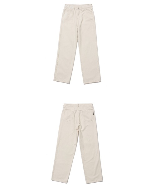 muahmuah(ムーアムーア)の「A'GEM/9 × .kom 『muah muah/ムーアムーア』 LOGO STITCH WIDE BANDING PANTS/ロゴステッチ ワイドバンディングパンツ(その他パンツ・レディース・アイボリー/ブラック・S/M)」の17枚目の写真