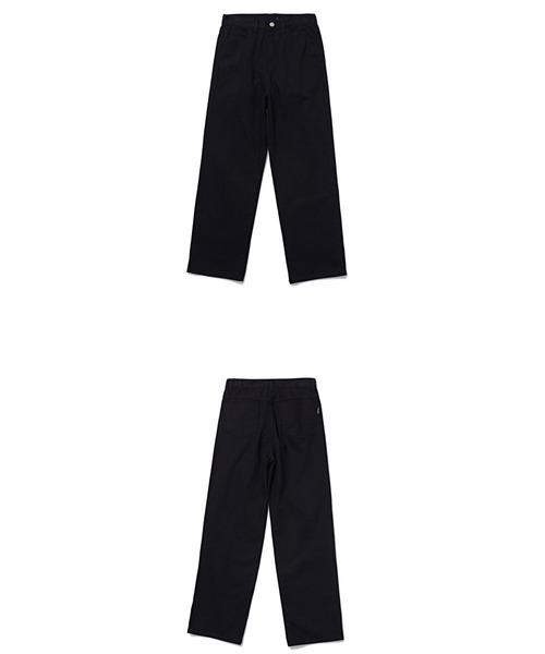 muahmuah(ムーアムーア)の「A'GEM/9 × .kom 『muah muah/ムーアムーア』 LOGO STITCH WIDE BANDING PANTS/ロゴステッチ ワイドバンディングパンツ(その他パンツ・レディース・アイボリー/ブラック・S/M)」の16枚目の写真