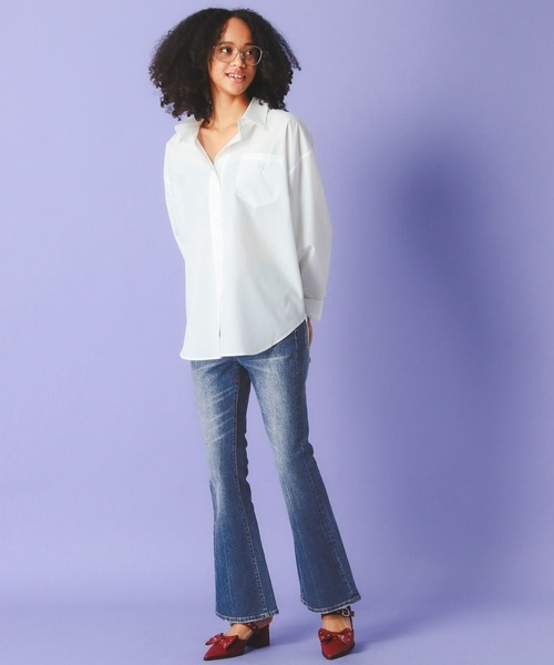 FOREVER 21（フォーエバー トゥエンティーワン）の「【2025SS】FOREVER 21オーバーシャツ（シャツ/ブラウス・レディース・ブルー系その他/グリーン/イエロー系その他/ピンク系その他/オフホワイト/ブルー・FREE）」の19枚目の写真