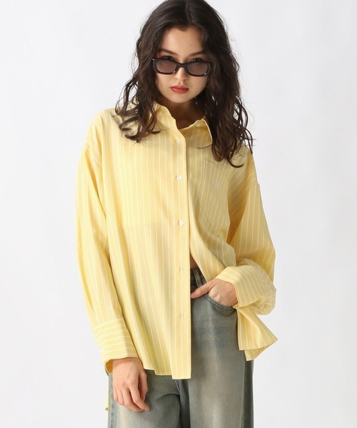 FOREVER 21（フォーエバー トゥエンティーワン）の「【2025SS】FOREVER 21オーバーシャツ（シャツ/ブラウス・レディース・ブルー系その他/グリーン/イエロー系その他/ピンク系その他/オフホワイト/ブルー・FREE）」の15枚目の写真