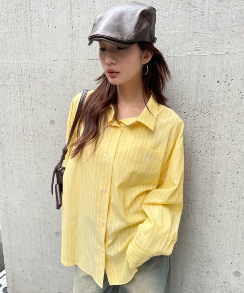 FOREVER 21（フォーエバー トゥエンティーワン）の「【2025SS】FOREVER 21オーバーシャツ（シャツ/ブラウス・レディース・ブルー系その他/グリーン/イエロー系その他/ピンク系その他/オフホワイト/ブルー・FREE）」の12枚目の写真