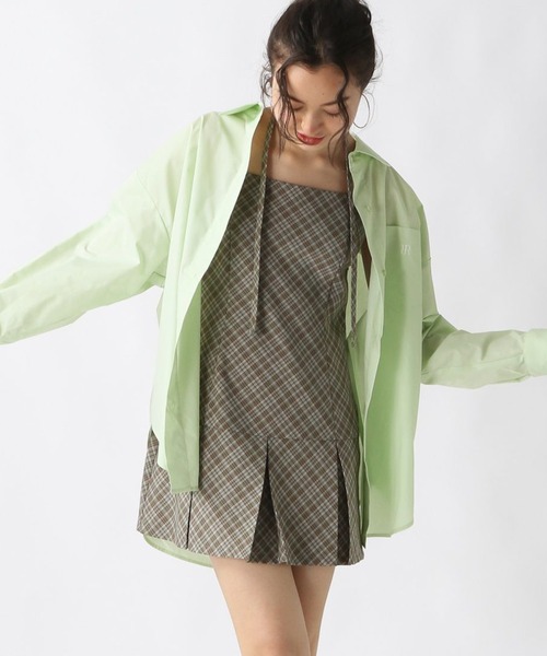 FOREVER 21（フォーエバー トゥエンティーワン）の「【2025SS】FOREVER 21オーバーシャツ（シャツ/ブラウス・レディース・ブルー系その他/グリーン/イエロー系その他/ピンク系その他/オフホワイト/ブルー・FREE）」の14枚目の写真