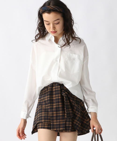 FOREVER 21（フォーエバー トゥエンティーワン）の「【2025SS】FOREVER 21オーバーシャツ（シャツ/ブラウス・レディース・ブルー系その他/グリーン/イエロー系その他/ピンク系その他/オフホワイト/ブルー・FREE）」の13枚目の写真