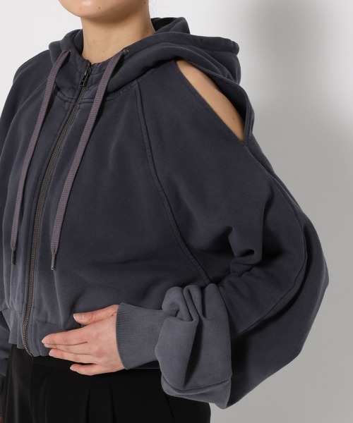 HARE（ハレ）の「【EDGY MODE】グラデーションカタアキジップパーカー