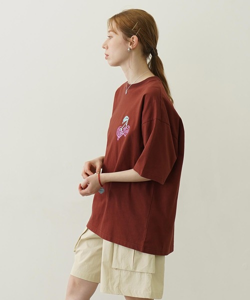 MILKFED.(ミルクフェド)の「GLITTER MELTY CHERRIES S/S TEE(Tシャツ/カットソー・レディース・ブラウン/チャコール/オートミール・L/M)」の10枚目の写真