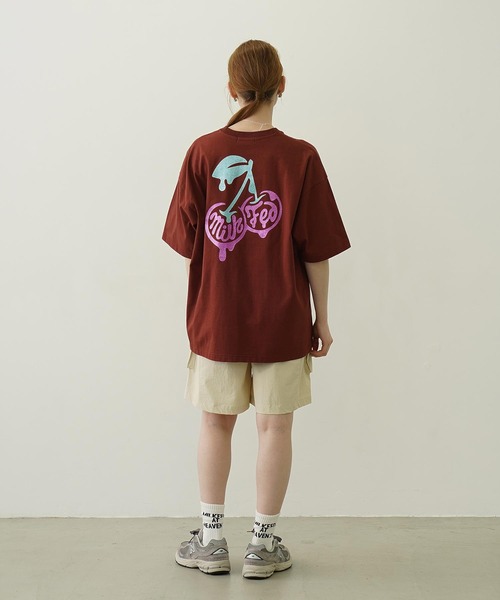 MILKFED.(ミルクフェド)の「GLITTER MELTY CHERRIES S/S TEE(Tシャツ/カットソー・レディース・ブラウン/チャコール/オートミール・L/M)」の14枚目の写真