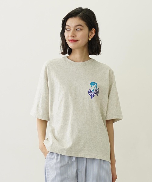MILKFED.(ミルクフェド)の「GLITTER MELTY CHERRIES S/S TEE(Tシャツ/カットソー・レディース・ブラウン/チャコール/オートミール・L/M)」の5枚目の写真
