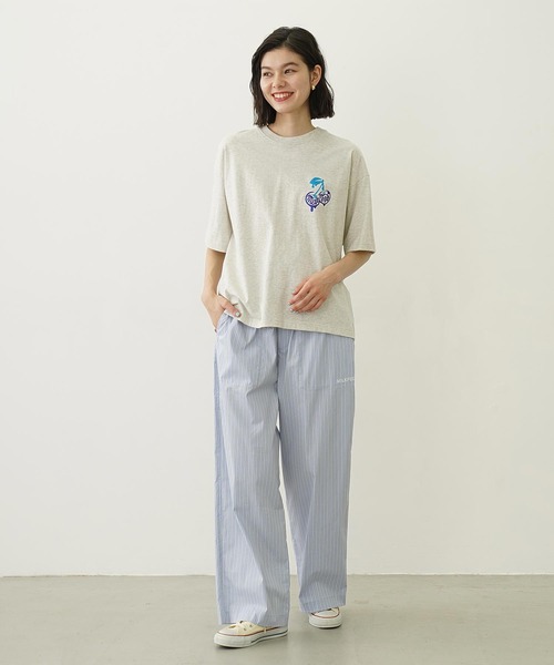 MILKFED.(ミルクフェド)の「GLITTER MELTY CHERRIES S/S TEE(Tシャツ/カットソー・レディース・ブラウン/チャコール/オートミール・L/M)」の7枚目の写真