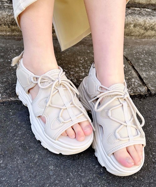 INGNI（イング）の「レースアップボリュームスポサン（サンダル