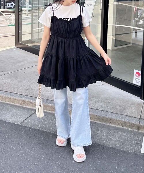 INGNI（イング）の「レースUPボリュームスポサン（サンダル・レディース・ブラック/ベージュ/オフホワイト・M/L）」の15枚目の写真