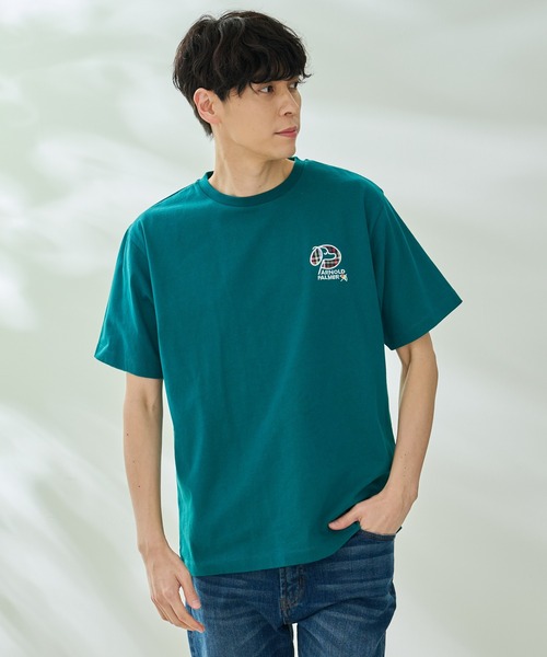 Arnold Palmer（アーノルドパーマー）の「ドッグモチーフ シェア Tシャツ（Tシャツ/カットソー・レディース・ホワイト/グリーン/ブラック・XS/S/M/L/LL）」の3枚目の写真