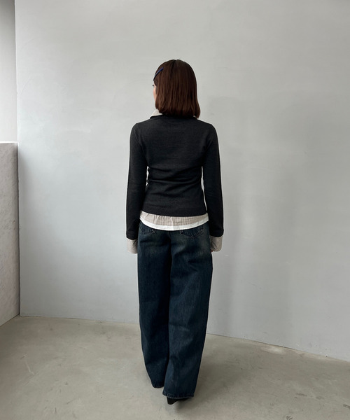 トップス YUNO ワンショルダー レイヤードデザイントップス FD24S405【Fano Studios