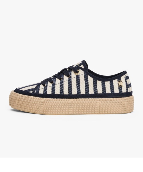 TOMMY HILFIGER（トミーヒルフィガー）の「バルカロペストライプスニーカー（スニーカー・レディース・ネイビー・23cm/23.5cm/24cm）」の2枚目の写真