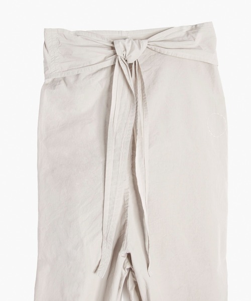 Organic cotton broadcloth wrapped pants（その他パンツ