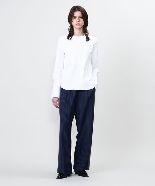 セール】＜ASTRAET＞リブ コンビ クルーネックカットソー（T