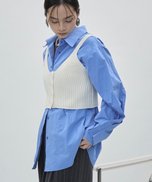 THE GREAT DRESSING ショートビスチェ BUSTIER SET SURFACE CHANGE KNIT TOP