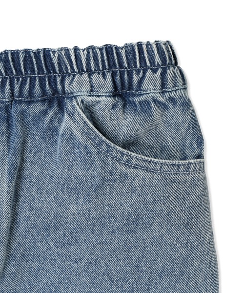 Piet（ピエット）の「【綿100%】裾フリンジ デニム ショートパンツ（その他パンツ・キッズ・ブルー/グレー・130/120/110/100）」の14枚目の写真