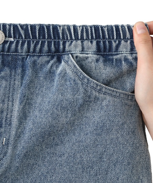 Piet（ピエット）の「【綿100%】裾フリンジ デニム ショートパンツ（その他パンツ・キッズ・ブルー/グレー・130/120/110/100）」の9枚目の写真