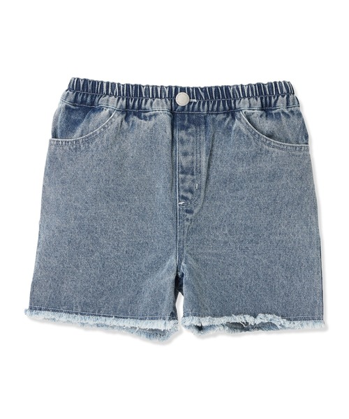 Piet（ピエット）の「【綿100%】裾フリンジ デニム ショートパンツ（その他パンツ・キッズ・ブルー/グレー・130/120/110/100）」の6枚目の写真