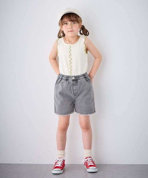 ONETEASPOON フリンジデニムショートパンツ ONETEASPOON フリンジデニムショートパンツ