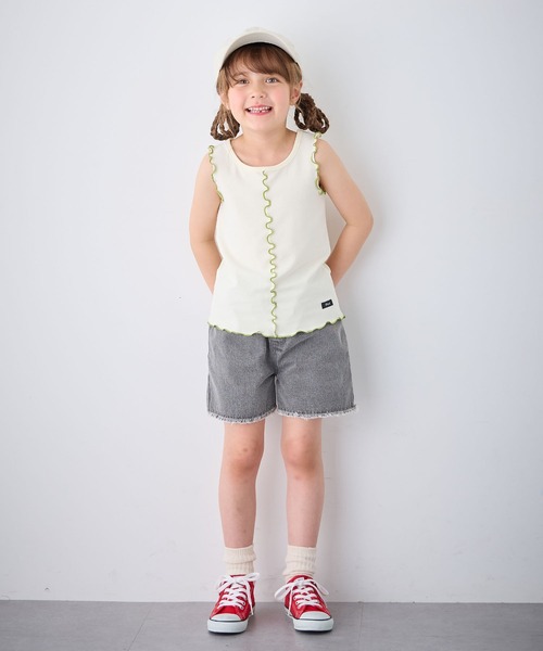 ONETEASPOON フリンジデニムショートパンツ oneteaspoon◇ダメージデニムショートパンツ Y2K グランジ