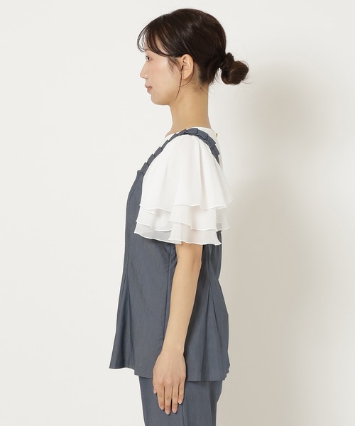 Rose Tiara（ローズティアラ）の「【セットアップ】デニム風ビスチェ（その他トップス・レディース・ネイビー/ブラック・46/42/38）」の10枚目の写真