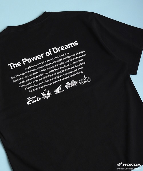 WESTSEA(ウエストシー)の「HONDA × MONSTER WORLD ワンポイント刺繍 バックプリント コラボ 半袖Tシャツ(Tシャツ/カットソー・メンズ・レッド/ブラック/ホワイト・L/M)」の3枚目の写真