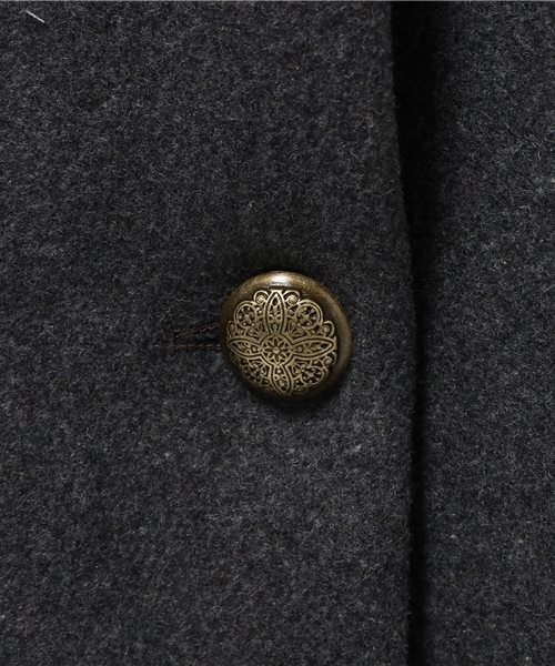 WHO'S WHO gallery(フーズフーギャラリー)の「【BURNINGMAN】リブロングコート(チェスターコート・レディース・チャコールグレー/キャメル/カーキ/ワインレッド・FREE)」の12枚目の写真