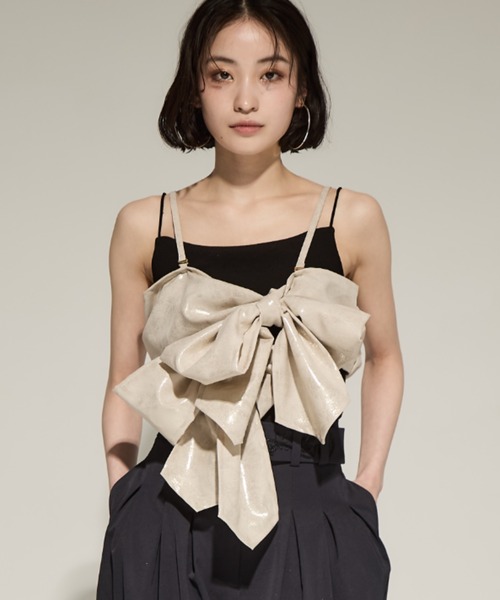 HOUGA(ホウガ)の「【HOUGA/ホウガ】sandy buistie/ビスチェ(その他トップス・レディース・ブルー/ベージュ・FREE)」の2枚目の写真