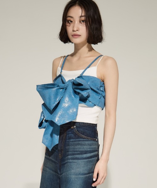 HOUGA(ホウガ)の「【HOUGA/ホウガ】sandy buistie/ビスチェ(その他トップス・レディース・ブルー/ベージュ・FREE)」の5枚目の写真