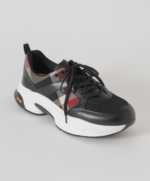 BLACK LABEL CRESTBRIDGE(ブラックレーベル・クレストブリッジ)の「【BLACK.lab】レッドクレストブリッジチェックコンビビブラムスニーカー(スニーカー・メンズ・レッド系その他2・25.0cm/26.0cm/27.0cm)」の4枚目の写真