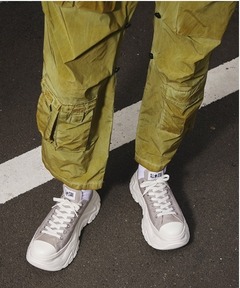 converse バスパン　光沢ホワイト✕グリーン　L セール】converse コンバース AS LIGHT HI オールスター ライト