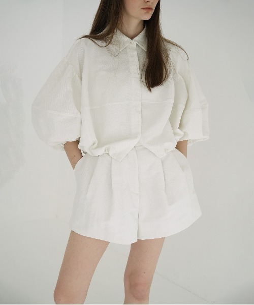 CLANE DAD SHORT PANTS ホワイト CLANE/クラネ】DAD SHORT PANTS/ダッドショートパンツ（その他パンツ