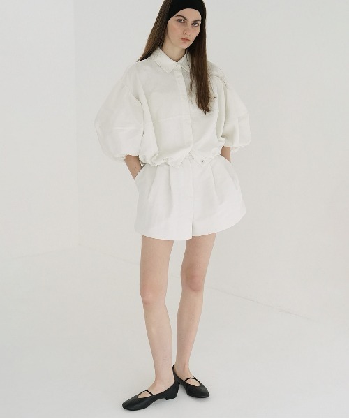 CLANE DAD SHORT PANTS ホワイト DAD SHORT PANTS（その他パンツ）｜CLANE（クラネ）のファッション通販