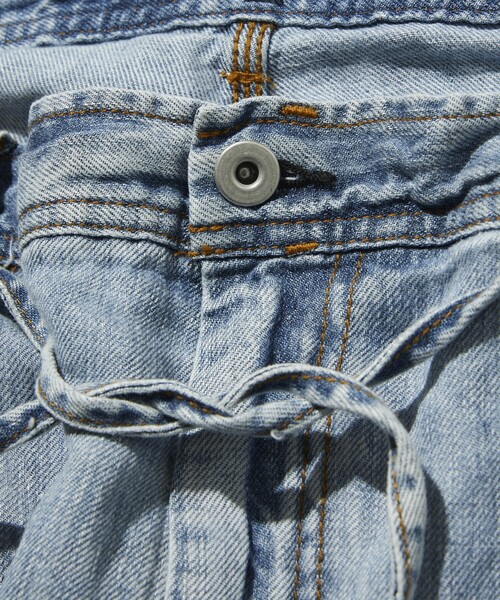 CAHLUMN(カウラム)の「CAHLUMN/カウラム Linen Denim Painter Pant/リネン デニム ペインターパンツ(デニムパンツ・メンズ・ネイビー/ブラック・XX-LARGE/X-LARGE/LARGE/MEDIUM)」の4枚目の写真