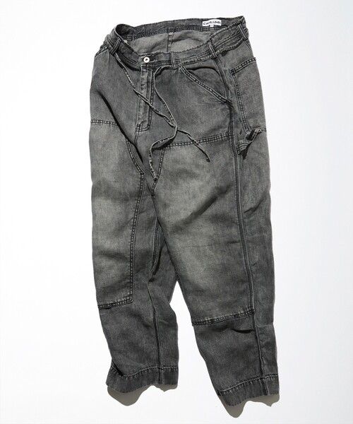 CAHLUMN(カウラム)の「CAHLUMN/カウラム Linen Denim Painter Pant/リネン デニム ペインターパンツ(デニムパンツ・メンズ・ネイビー/ブラック・XX-LARGE/X-LARGE/LARGE/MEDIUM)」の13枚目の写真
