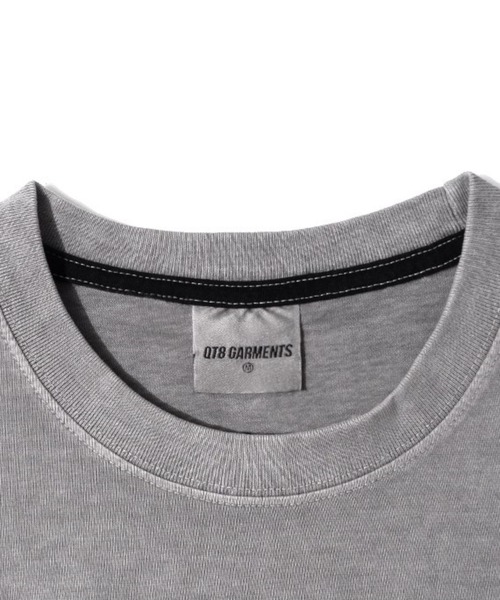 QT8（キューティーエイト）の「QT8 GARMENTS／Pigment ロゴ T（Tシャツ/カットソー・メンズ・グレー/ネイビー/チャコール・MEDIUM/LARGE）」の4枚目の写真