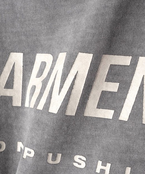 QT8（キューティーエイト）の「QT8 GARMENTS／Pigment ロゴ T（Tシャツ/カットソー・メンズ・グレー/ネイビー/チャコール・MEDIUM/LARGE）」の6枚目の写真