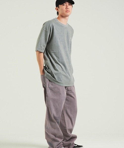 QT8（キューティーエイト）の「QT8 GARMENTS／Pigment ロゴ T（Tシャツ/カットソー・メンズ・グレー/ネイビー/チャコール・MEDIUM/LARGE）」の13枚目の写真