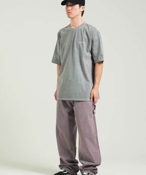 QT8（キューティーエイト）の「QT8 GARMENTS／Pigment ロゴ T（Tシャツ/カットソー・メンズ・グレー/ネイビー/チャコール・MEDIUM/LARGE）」の16枚目の写真