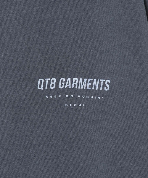 QT8（キューティーエイト）の「QT8 GARMENTS／Pigment ロゴ T（Tシャツ/カットソー・メンズ・グレー/ネイビー/チャコール・MEDIUM/LARGE）」の19枚目の写真