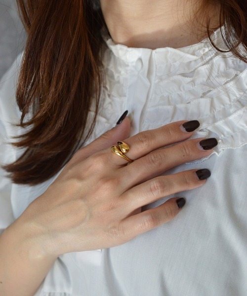 BROTHERHOOD(ブラザーフッド)の「【earyear】Tear Open design peti Volume Ring(リング・レディース・シルバー/ゴールド・MEDIUM/LARGE)」の11枚目の写真