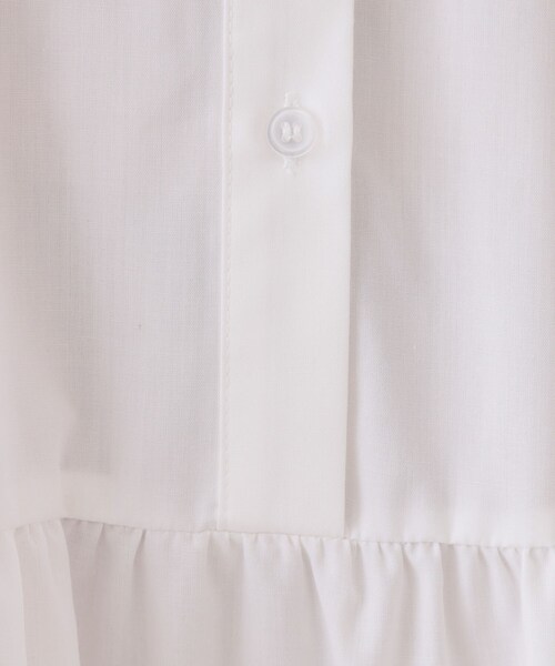 OPAQUE.CLIP（オペークドットクリップ）の「裾タックティアードシャツワンピース【洗濯機洗い可】（ワンピース・レディース・ネイビー/ホワイト・42/40/38）」の10枚目の写真