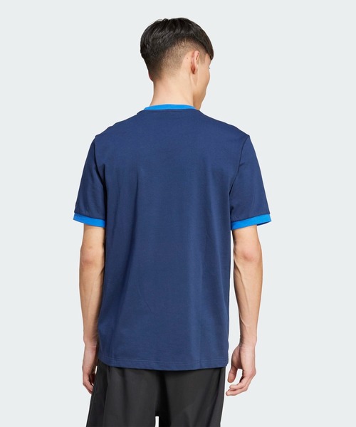 adidas（アディダス）の「コントラスト 半袖Tシャツ / アディダスオリジナルス adidas Originals（Tシャツ/カットソー・メンズ・ホワイト/ブルー・XX-LARGE/3XL/LARGE/MEDIUM/SMALL/X-LARGE/X-SMALL）」の9枚目の写真