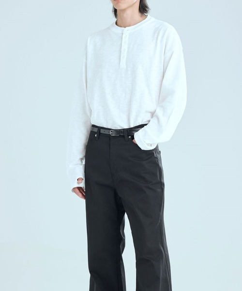 ZPLISH(ジプリシュ)の「ZPLISH/HENLYNECKロングスリーブ(Tシャツ/カットソー・メンズ・ブラック/ホワイト/チャコール・FREE)」の20枚目の写真